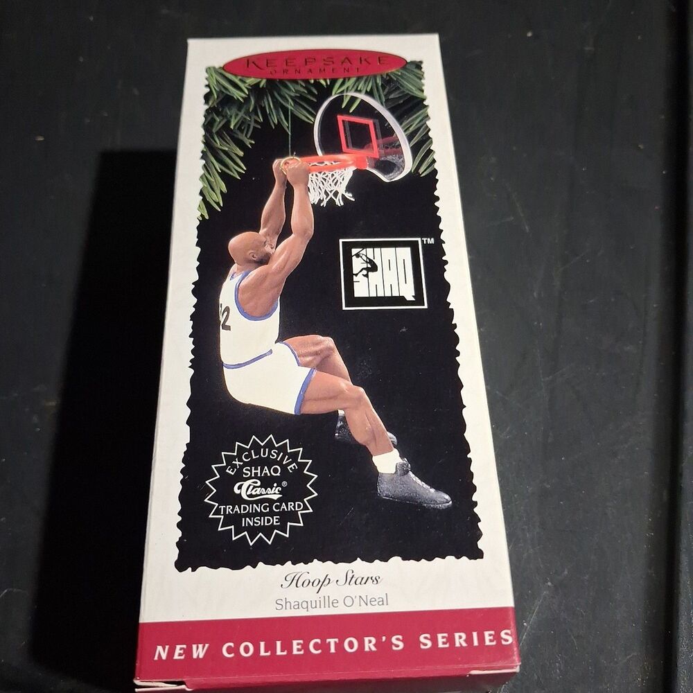 VTG Hallmark Collectors Series Shaquille O'neal Christmas Ornament W/BOX 1995